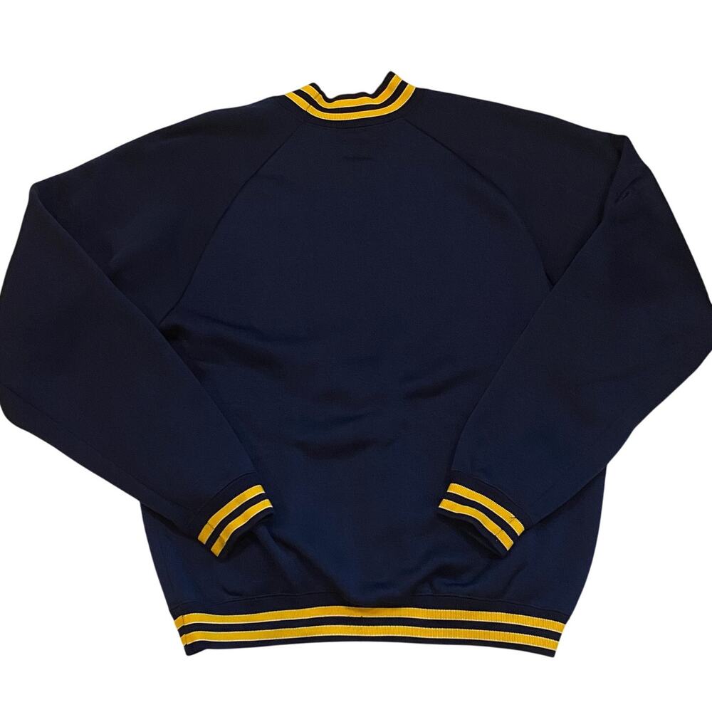 Vintage Champion Notre Dame Sweatshirt Mens XL Blue Mock Neck Long Sleeve 60s - Picture 2 of 8